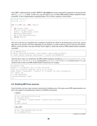 mpi python tutorial: parallel file i o with mpi4py... Mpi4py | PDF