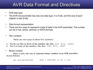 AVR_ Microcontroller_Muhammad Ali_Mazidi_AVR_Lecture3_Fall2023 | PPT