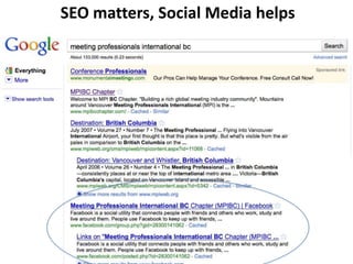 SEO matters, Social Media helps