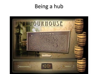 Being a hub