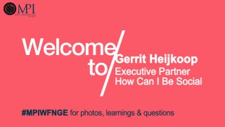 Gerrit Heijkoop, How Can I Be Social (HCIBS)

 