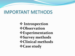 METHODS OF PSYCHOLOGY | PPTX