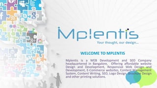 Mplentis profile - Web development company in bangalore
