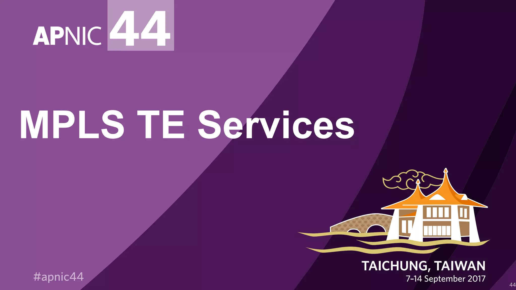 MPLS TE Services
44
 