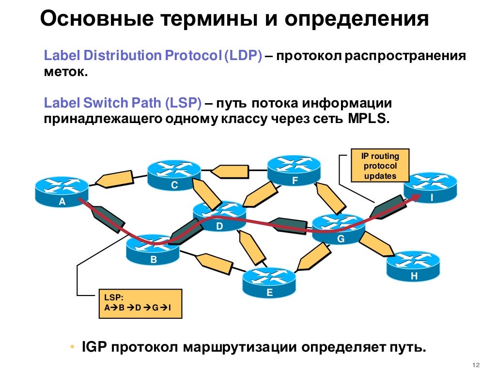 Компоненты сети. Основными преимуществами MPLS является.