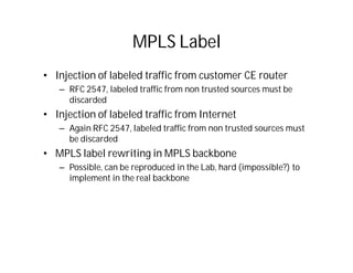 Mpls hacking security Myth | PDF