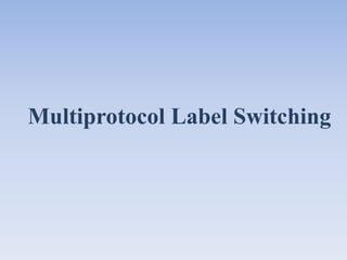 Multiprotocol Label Switching 
 