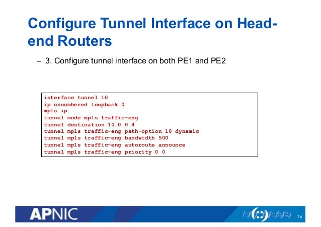 Deploy Mpls Traffic Engineering