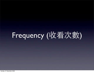 Frequency (   )



Sunday, 27 December 2009
 