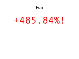 Fun
+485.84%!
 