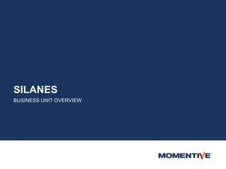SILANES
BUSINESS UNIT OVERVIEW
 