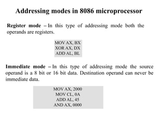 Microprocessor 8086 and Microcontroller 8051 | PPTX
