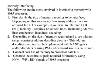 Comprehensive Overview of 8085 Microprocessor Architecture and Memory ...