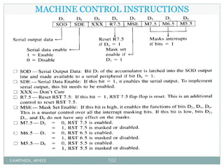 MACHINE CONTROL INSTRUCTIONS
S.KARTHICK., AP/ECE 102
 