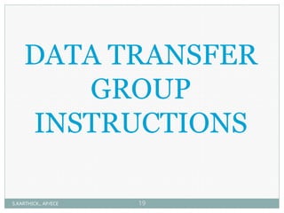DATA TRANSFER
GROUP
INSTRUCTIONS
S.KARTHICK., AP/ECE 19
 