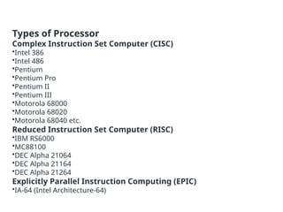 Comprehensive Overview of Microprocessors and Microcontrollers ...