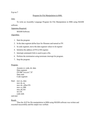 Mpmc lab | PDF | Programming Languages | Computing