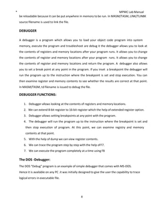 MPMC LAB MANUAL_DR VKNAIK_MICROPROCESSOR | PDF