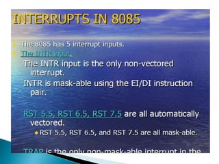 MICROPROCESSOR 8085 ppt | PPTX