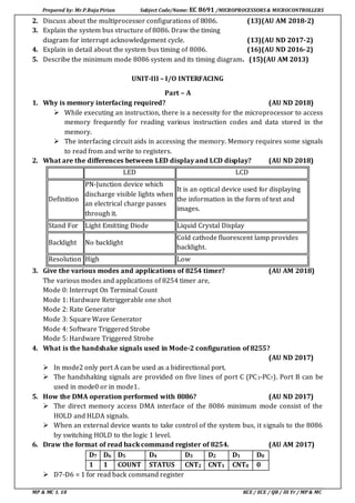 Micro Processor And Micro controller | PDF