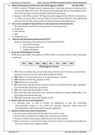 Micro Processor And Micro controller | PDF