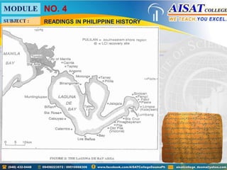 Laguna Copperplate Inscription - Readings in Philippine History | PPTX