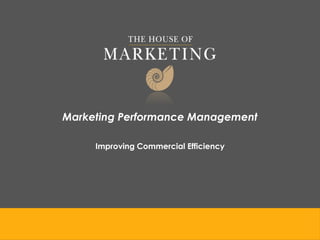 Marketing Performance Management

     Improving Commercial Efficiency
 