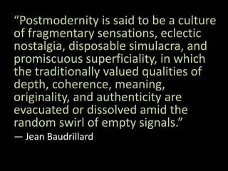 PPT - Simulation & Hyperreality Jean Baudrillard The Precession of  Simulacra, 1980 PowerPoint Presentation - ID:9635528