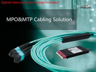 MPO&MTP Cabling Solution
Optical Interconnection Design Innovator
 