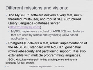 Sql Server Mysql Elephant Elephants vs. Dolphins: Comparing PostgreSQL and MySQL for use in the ...