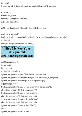 mport java.io.; class Student { int rollno; String name; .pdf
