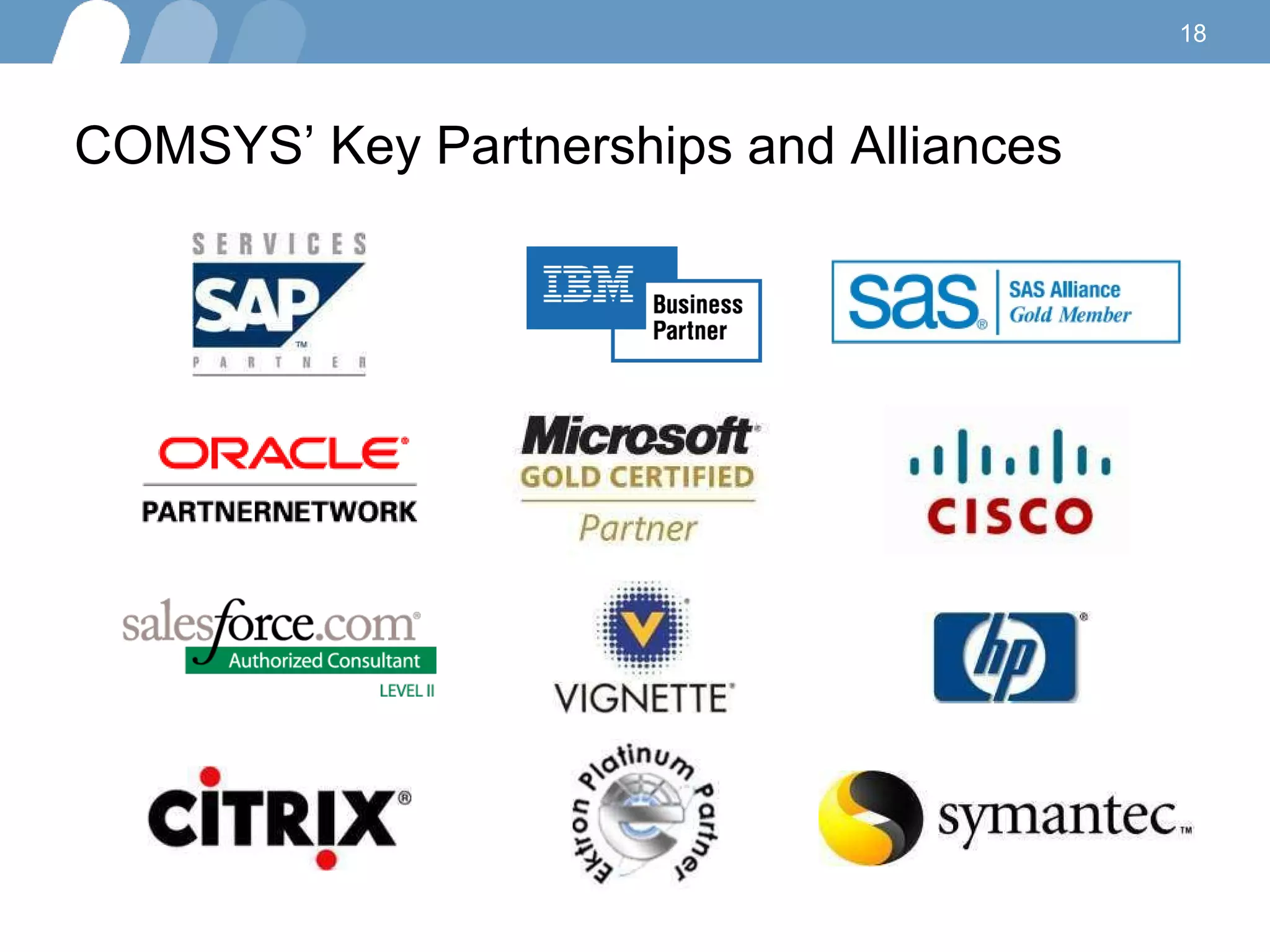 COMSYS’ Key Partnerships and Alliances 