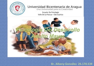 Escuela: De Psicología
Valle De La Pascua – Edo Guárico
Br. Albany González 26.178.539
 