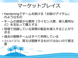 ? Hardeningǥ`롸ƥࡹ
Τ褦ʤ
? `YbMã饤MMä
ɣ֧Bäُ뤹
? FǻSƤgHuƷ뤹뤳Ȥ

? ^ȥ΃٥`Ϥ٤äƤ
? ȤĤġIЃ٤ΤǤϤʤΤҪע

ީ`åȥץ쥤
 