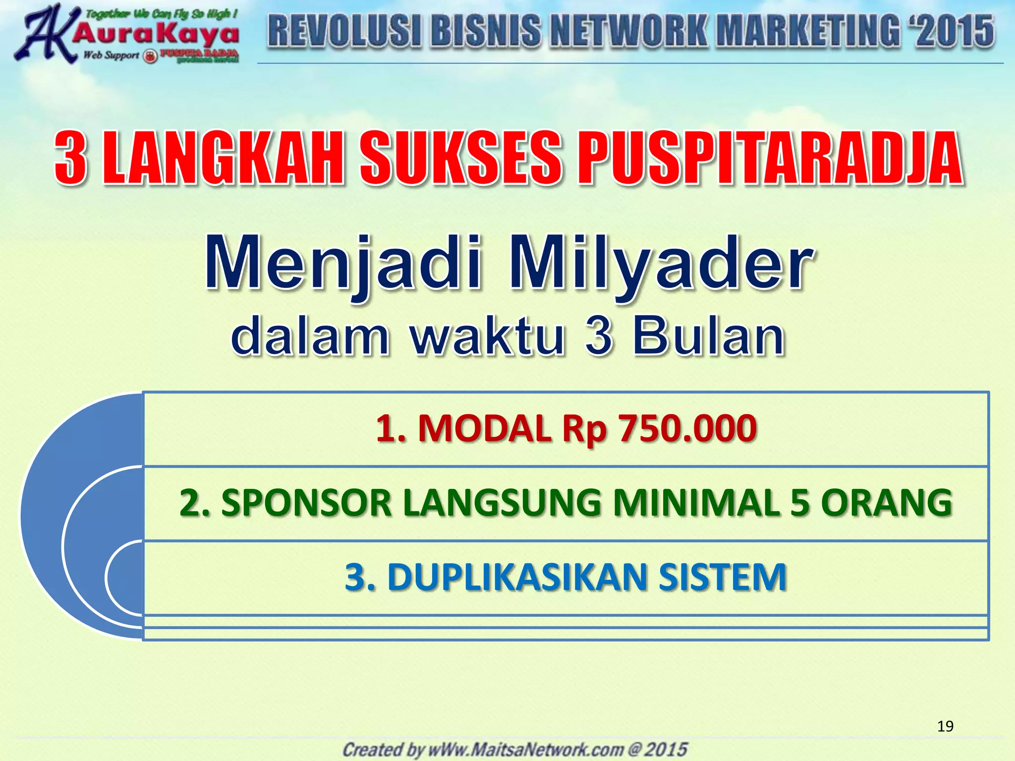 Revolusi Network Marketing 2015 Ppt
