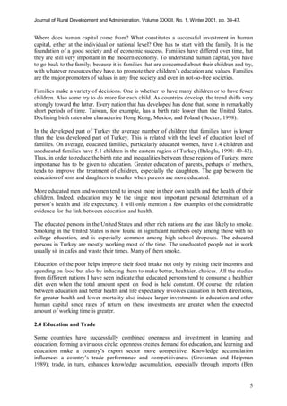 The role of education in economic development | PDF