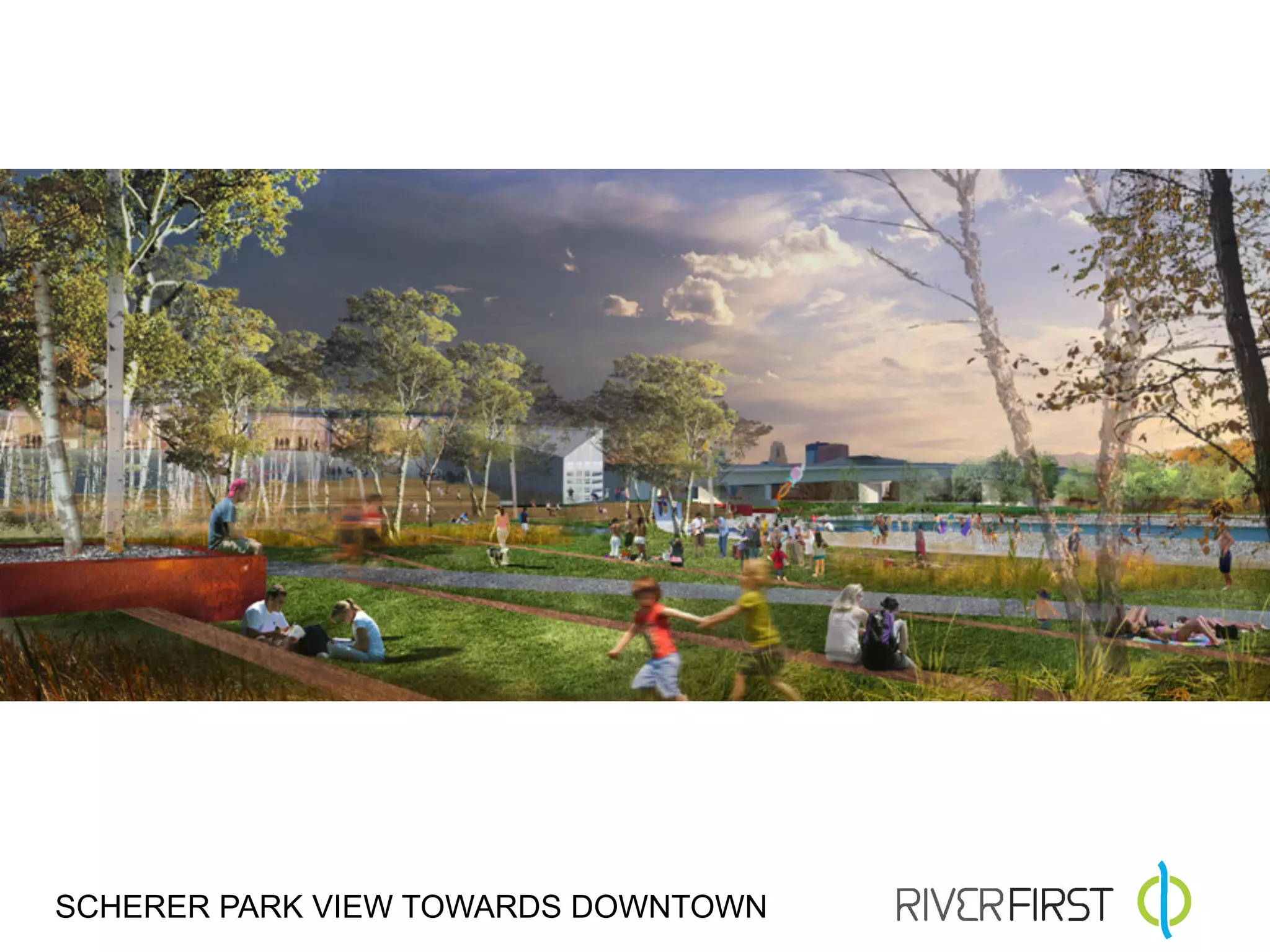 SCHERER PARK VIEW TOWARDS DOWNTOWN
 