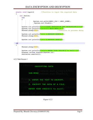 Mini Project on Data Encryption & Decryption in JAVA | PDF