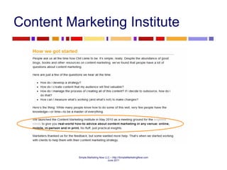 Content Marketing Institute 