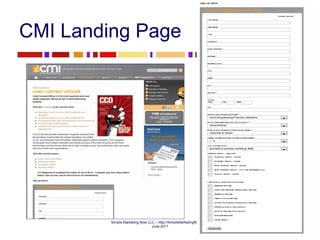 CMI Landing Page 