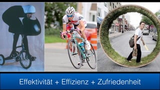 Effektivität + Efﬁzienz + Zufriedenheit
 