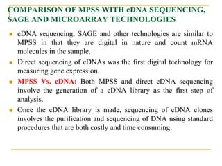MASSIVELY PARELLEL SIGNATURE SEQUENCING | PPTX
