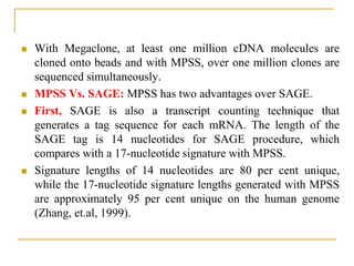 MASSIVELY PARELLEL SIGNATURE SEQUENCING | PPTX