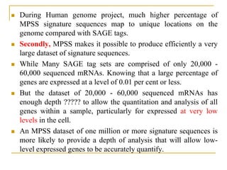 MASSIVELY PARELLEL SIGNATURE SEQUENCING | PPTX