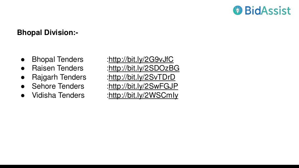 Madhya Pradesh Tenders