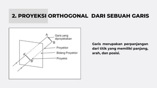 PROYEKSI ORTHOGONAL MATA KULIAH GAMBAR TEKNIK, TEKNIK SIPIL | PPTX