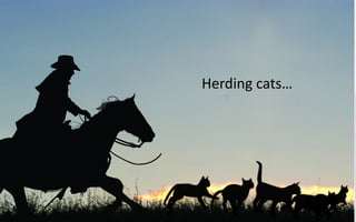 Herding	cats…
 