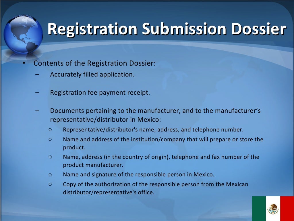 My Presentation on Mexico Medical Device Regulations