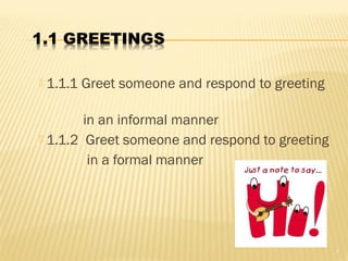 Mpu 1181 topic 1 greetings &introductions | PPT