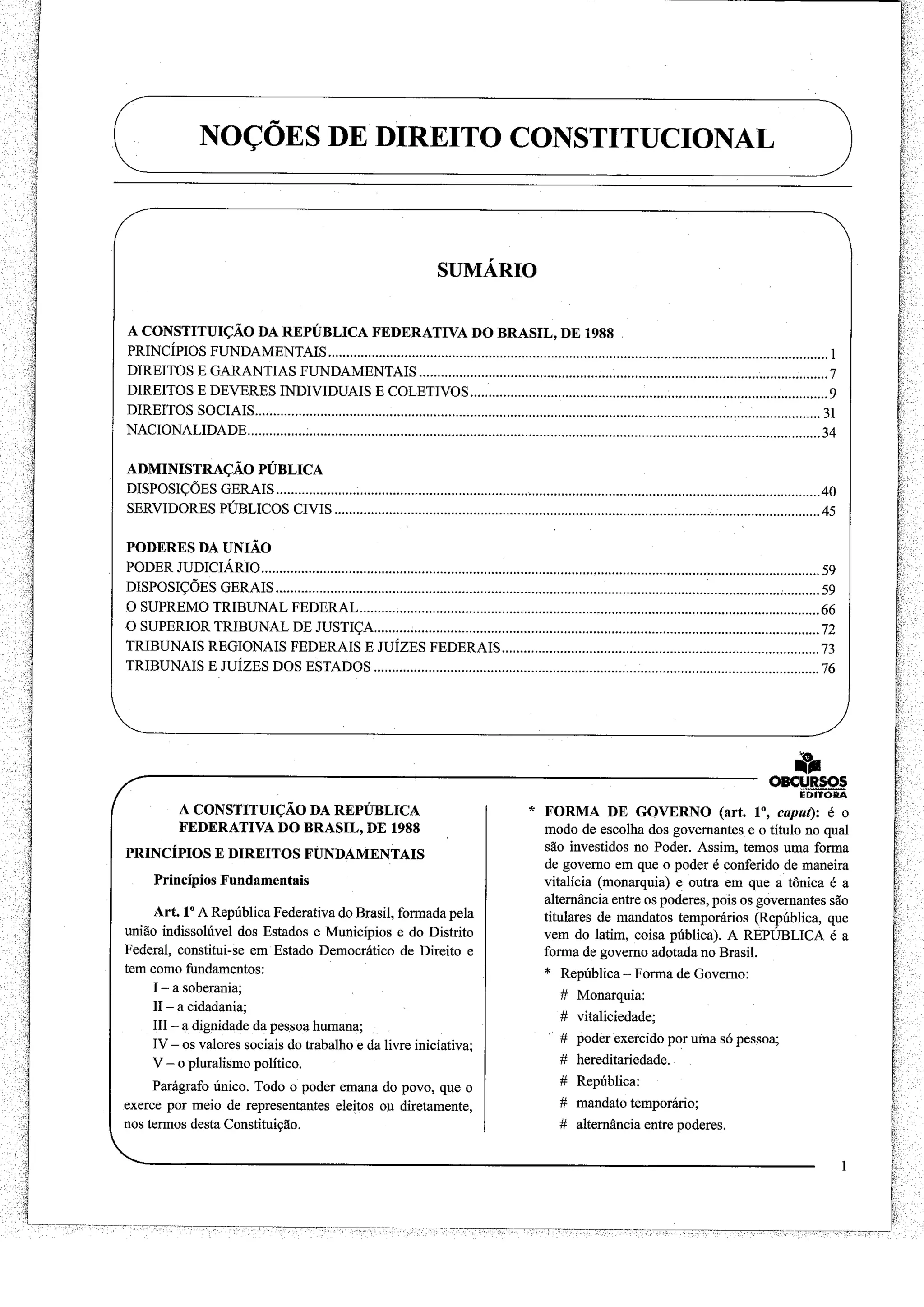 MPU - Direito Constitucional